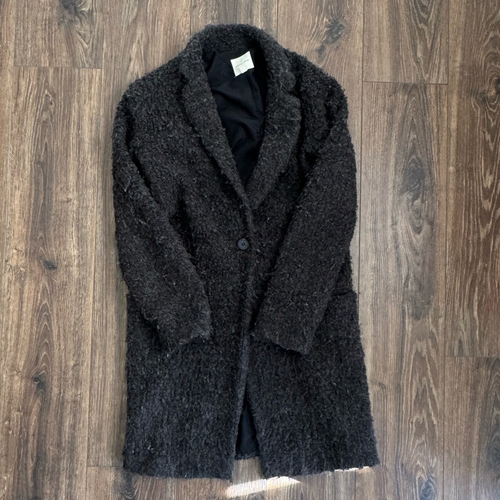Women’s Silence + Noise UO Boucle Wool Blend Trench Coat S